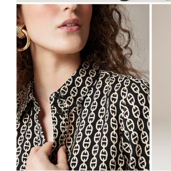 J. Crew shirtdress in chain print Size XS - Picture 10 of 10